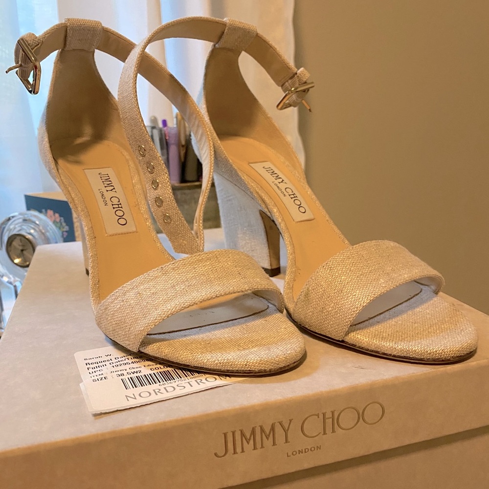 Jimmy Choo Women’s Edina 85 Ankle Strap Sandal